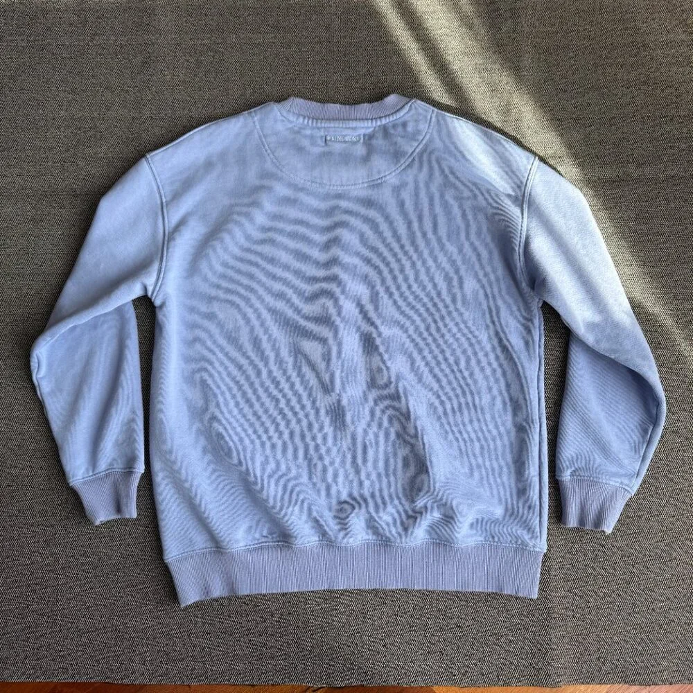 Anine Bing Tyler Sweatshirt Light Blue/White - Picture 14 of 17